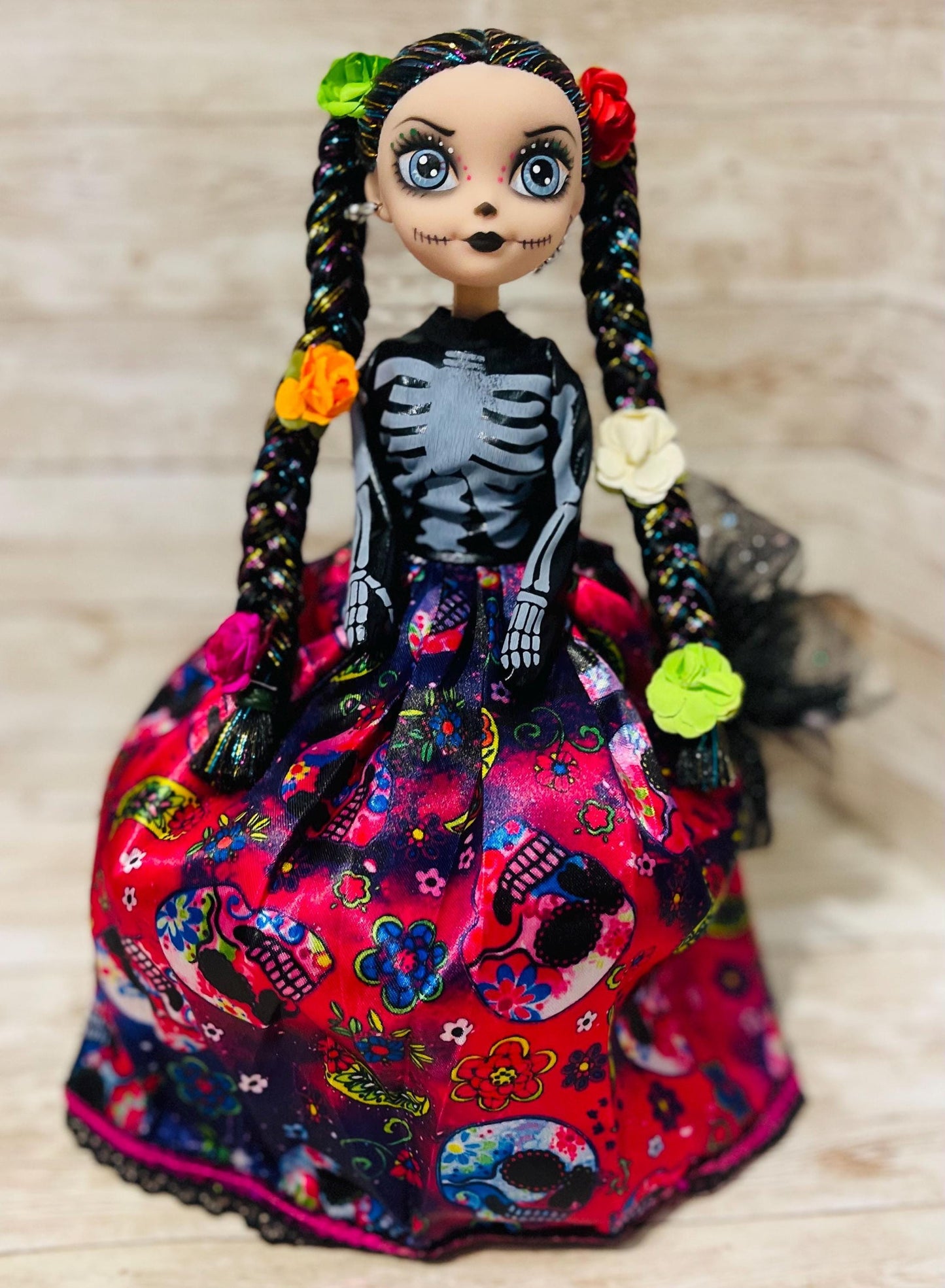 Day of the Dead Frida Kahlo Catrina Doll Catrina de Frida Kahlo Dia de Muertos