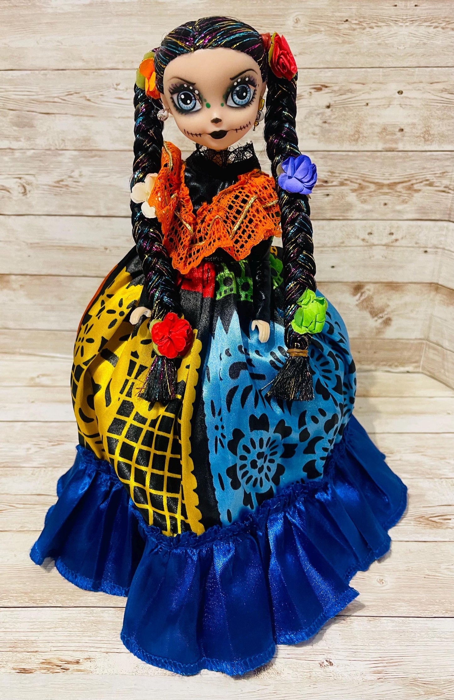 Day of the Dead Frida Kahlo Catrina Doll Catrina de Frida Kahlo Dia de Muertos