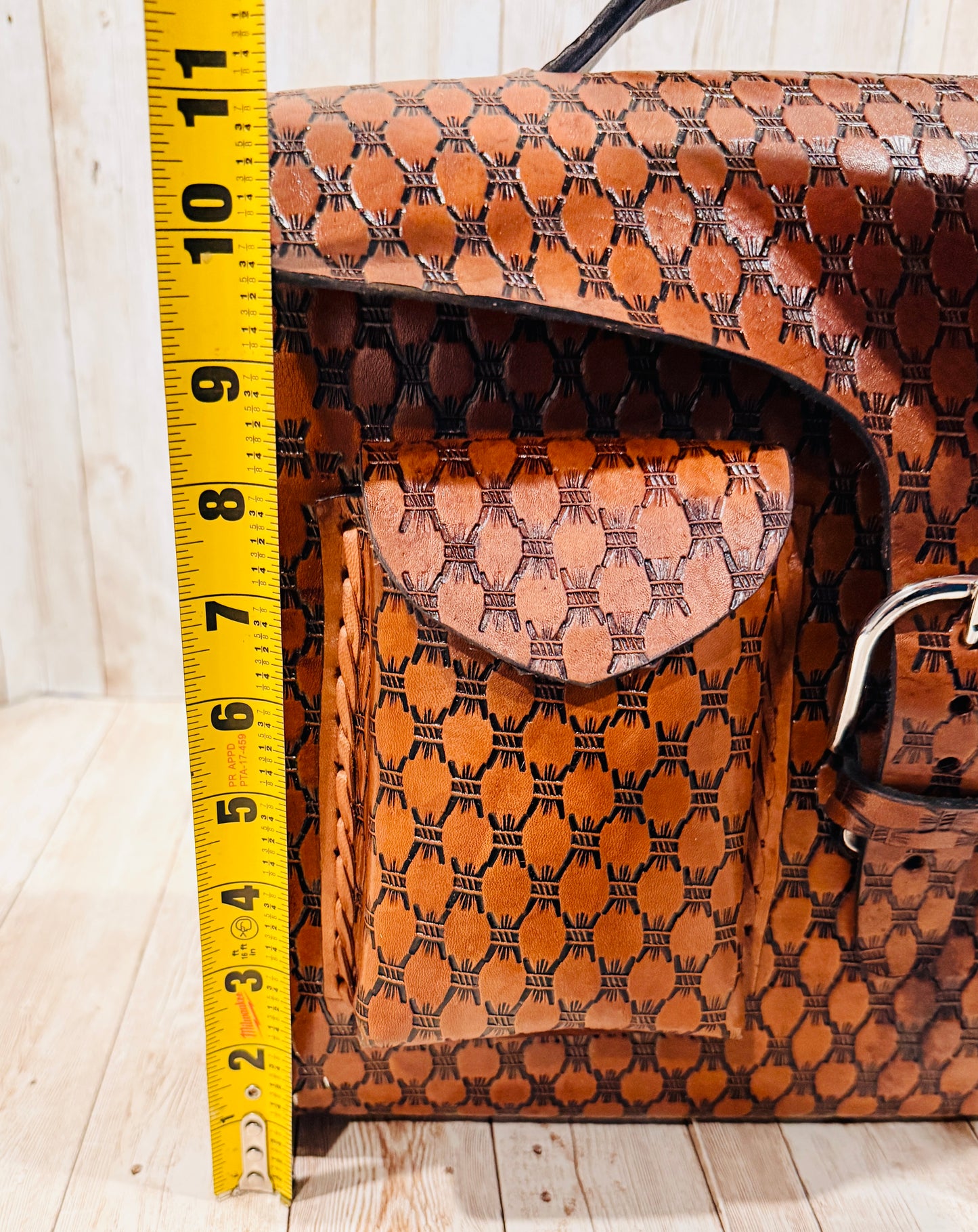 Unisex Leather Handmade Portfolio Leather Business Briefcase Mexican Artesanal Satchel Portafolio Artesanal de Piel de Cuero Amartillado