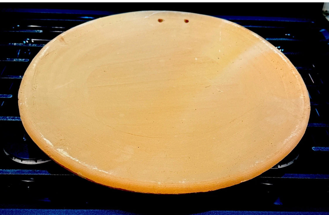 Authentic Mexican Terracotta 13 in Grill Handmade Clay Grill Comal de Barro Mexicano de 13 pulgadas Comal Tradicional Tortillas Quesadillas
