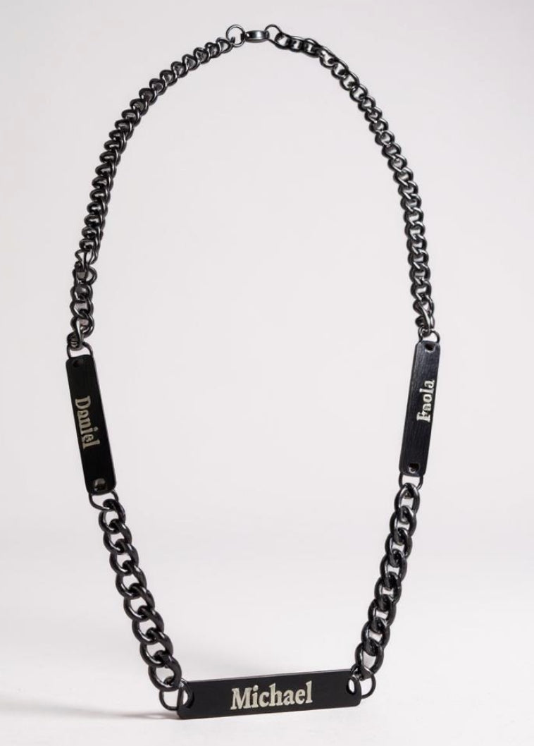 Personalized Stainless Steel Multi Name Necklace