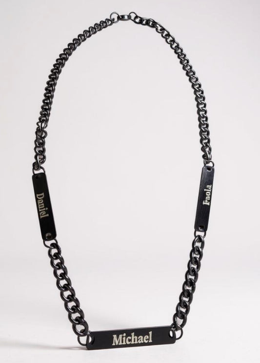 Personalized Stainless Steel Multi Name Necklace