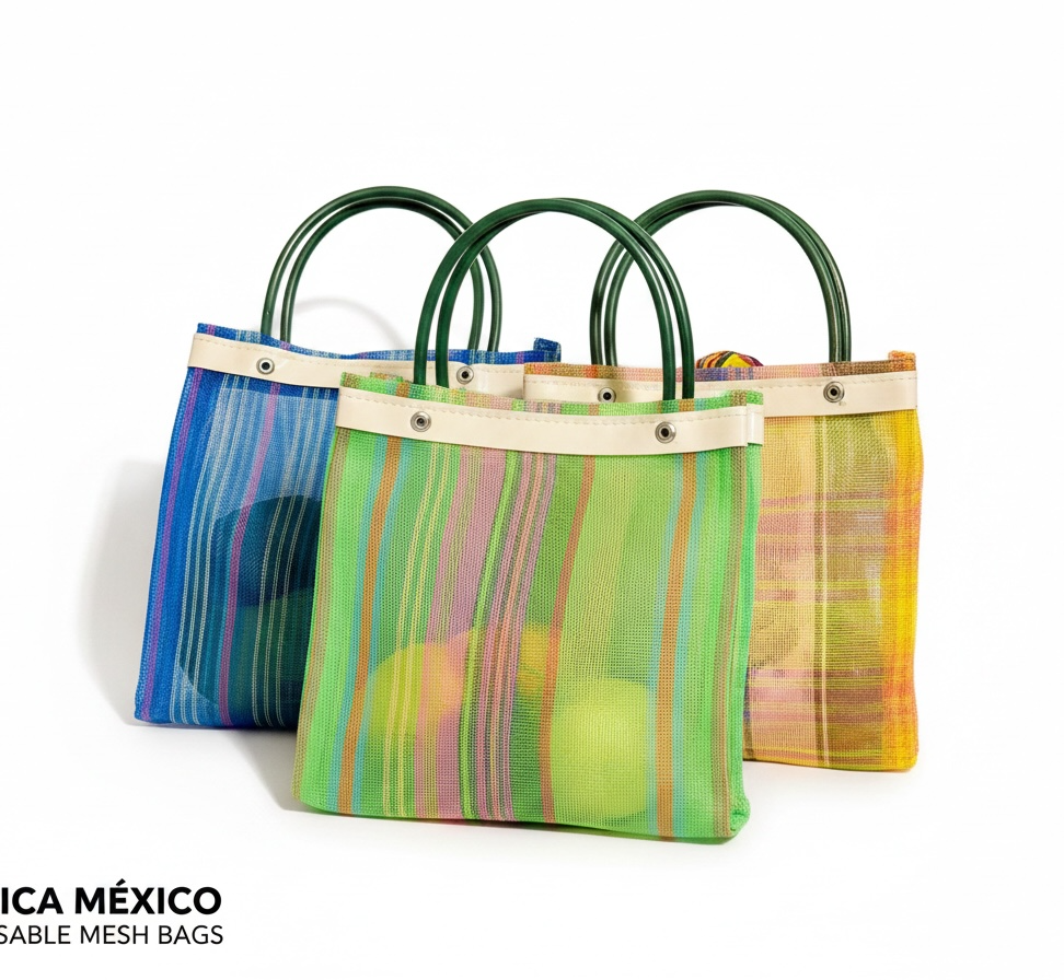 Small Mexican Mercado Mesh Bags Bolsas Chicas Mexicanas de Maya