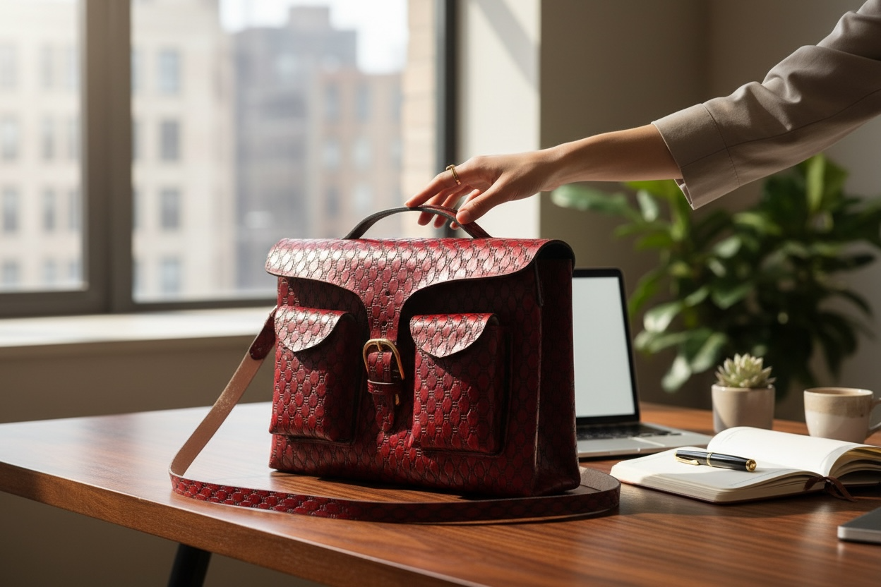 Unisex Leather Handmade Portfolio Leather Business Briefcase Mexican Artesanal Satchel Portafolio Artesanal de Piel de Cuero Amartillado