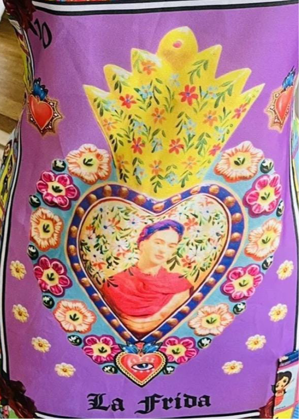 Mandil de Frida Kahlo Loteria Mexican Frida Loteria Apron