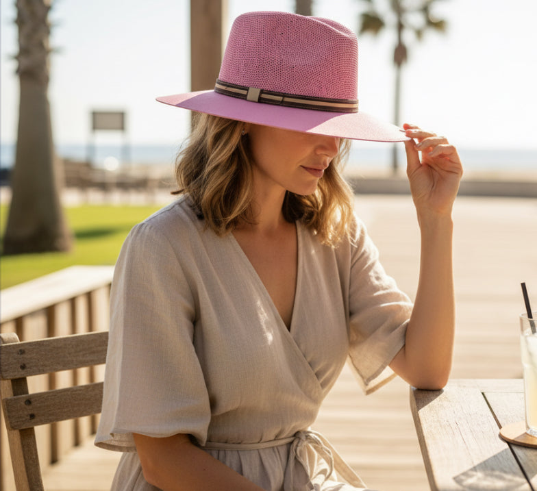 Classic Panama Style Hat Sombrero Clasico Tipo Panama Medium