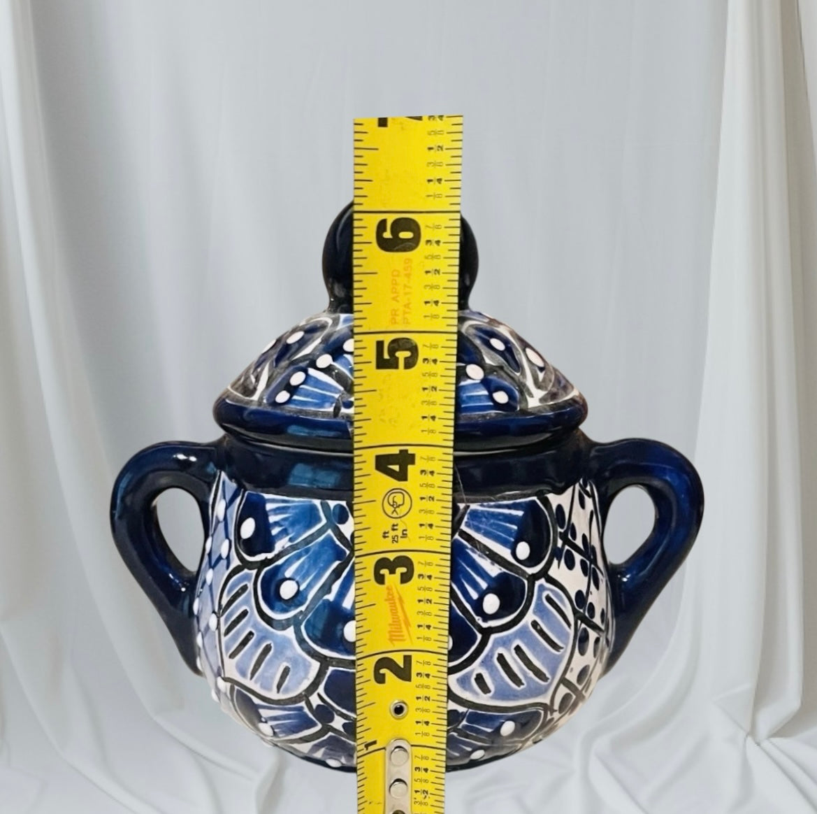 Mexican Talavera Tea Coffee Set Drinkware With 6  Mugs Sugar Bowl Talavera Mexicana de Cafe/Te con Tazas Platos Azucarera y Tetera
