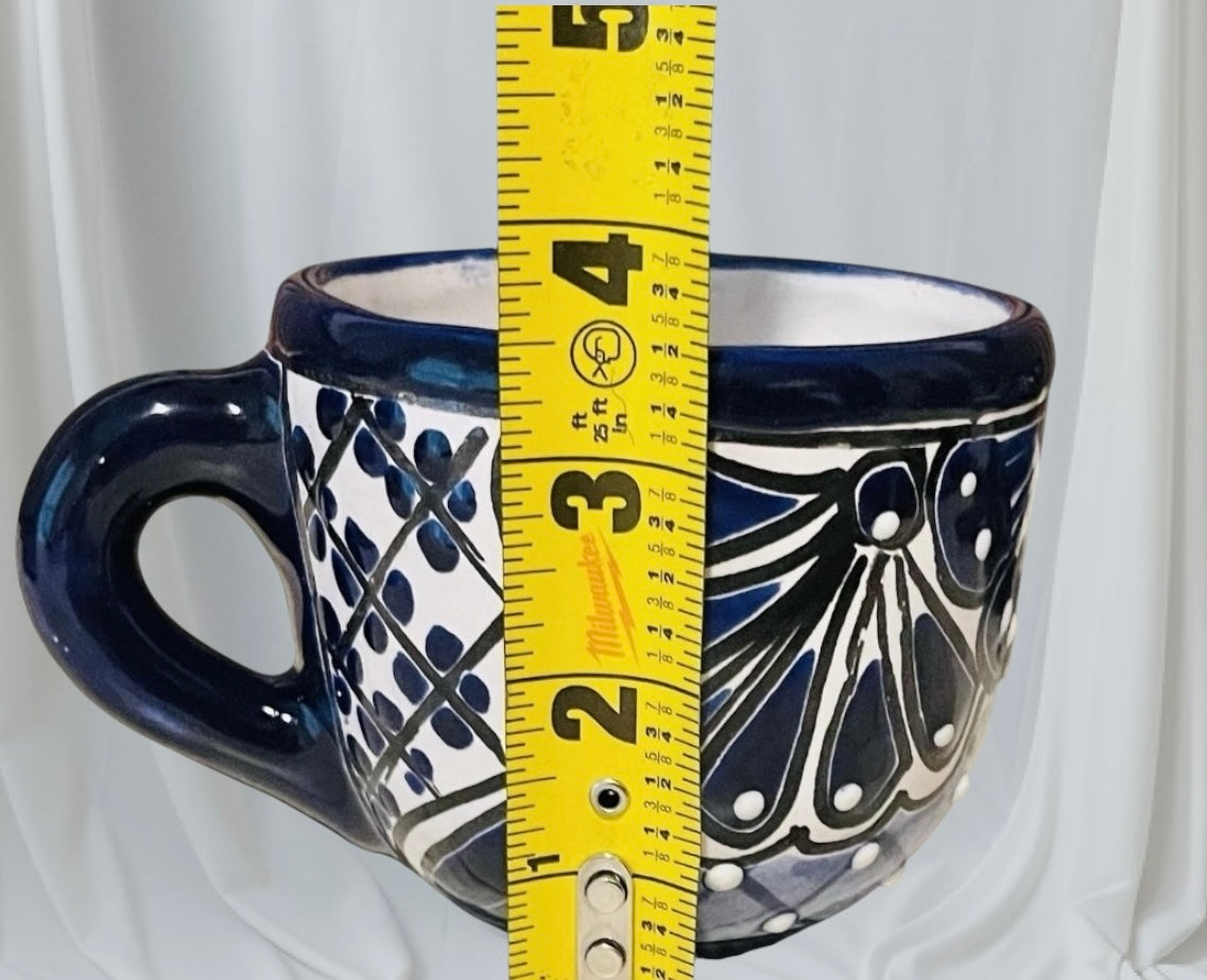 Mexican Talavera Tea Coffee Set Drinkware With 6  Mugs Sugar Bowl Talavera Mexicana de Cafe/Te con Tazas Platos Azucarera y Tetera