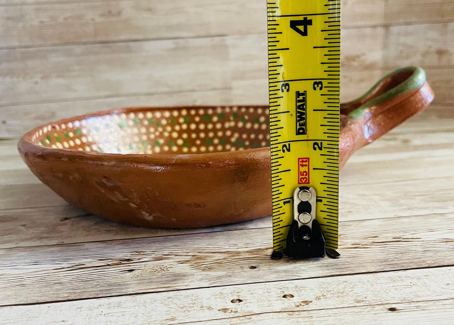 Sarten de Barro Mexicano Mexican Terracotta Frying Pan 8 inches