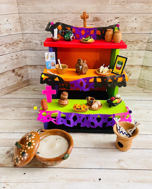 Altar de Ofrenda para Dia De Los Muertos Day of the Dead Offering Altar