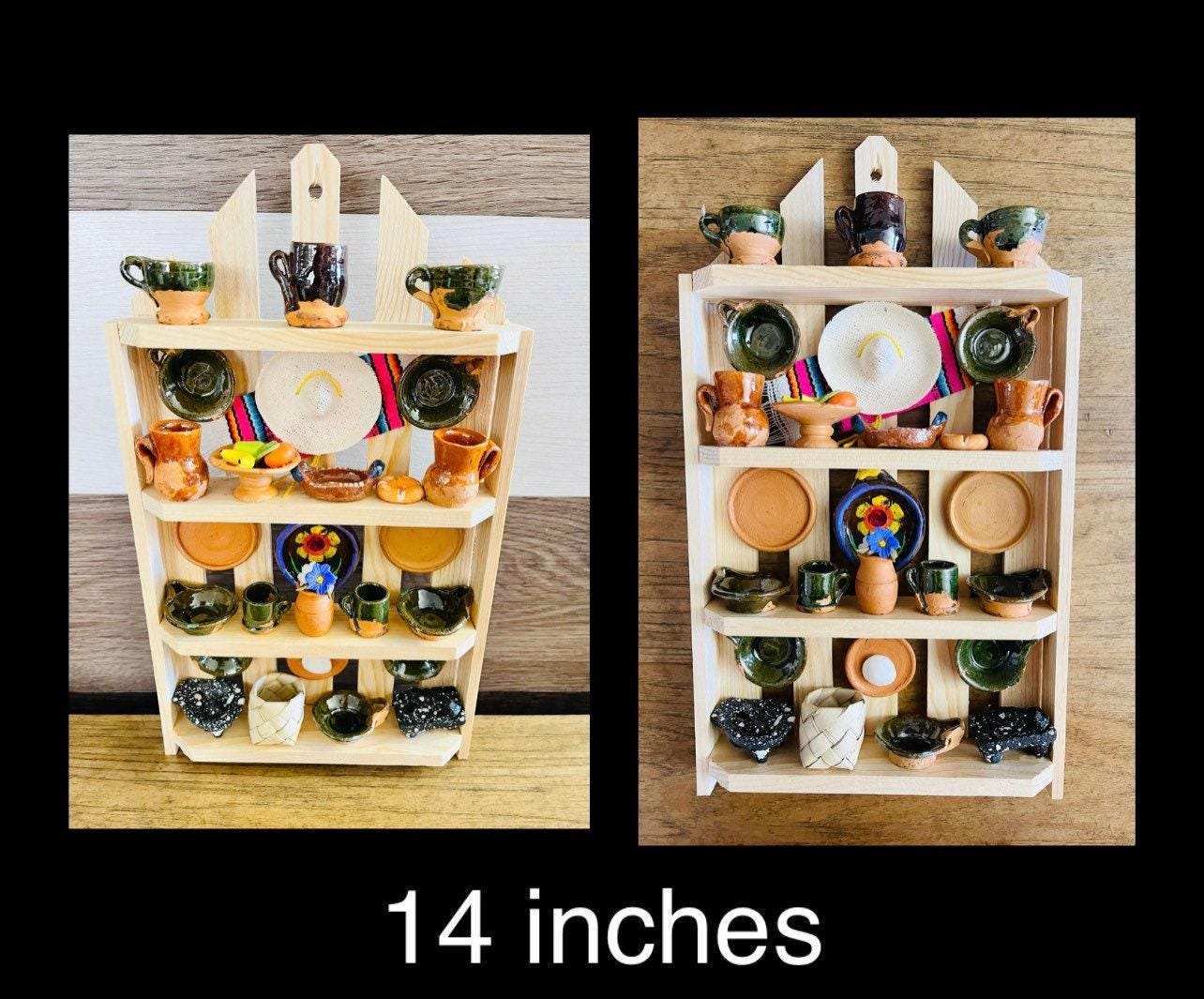 Mexican Kitchen Trasterito with Miniature Accessories Trasterito de Cocina con Accesorios en Miniatura