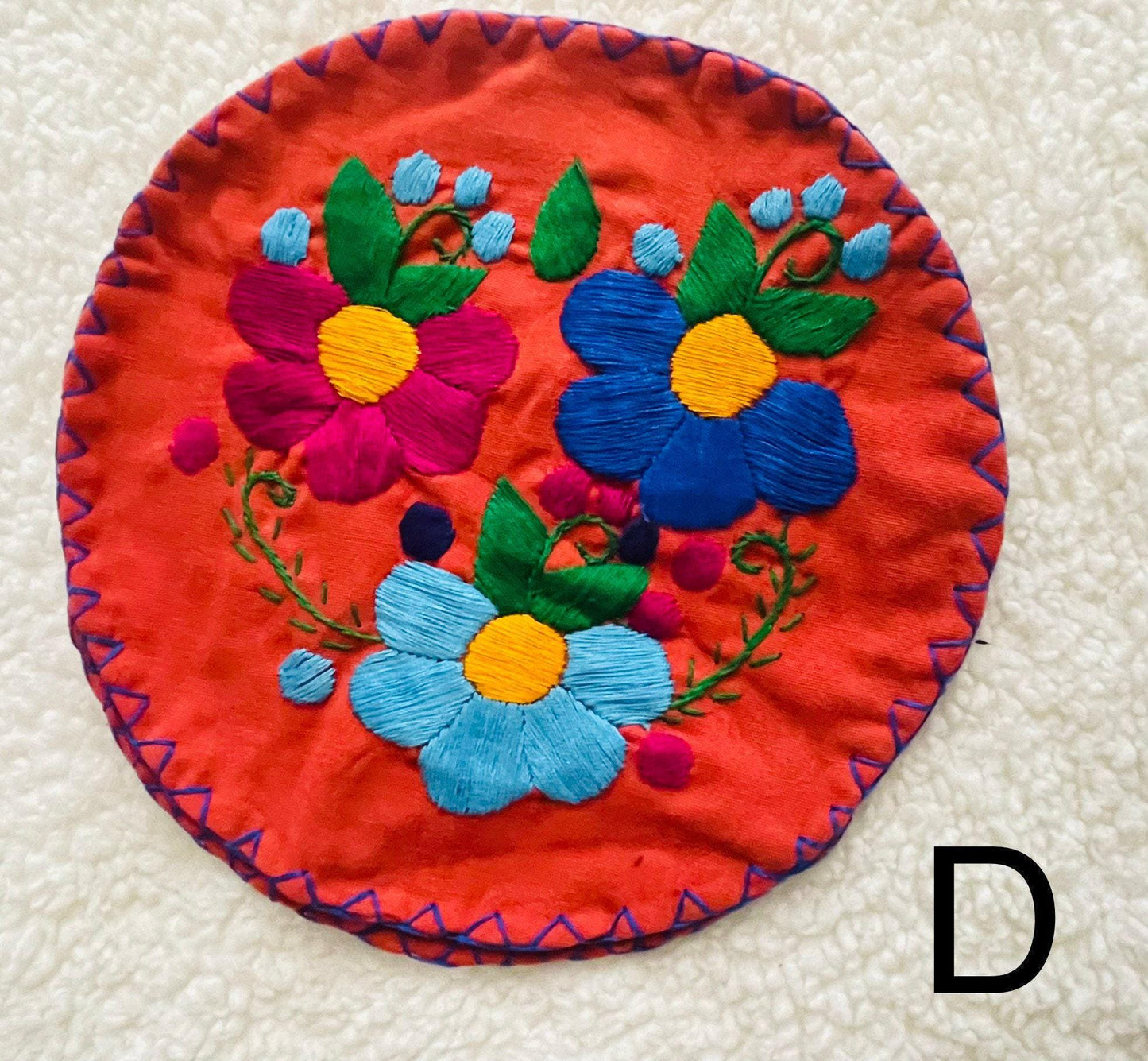 Handmade Embroidered Mexican Tortilleros