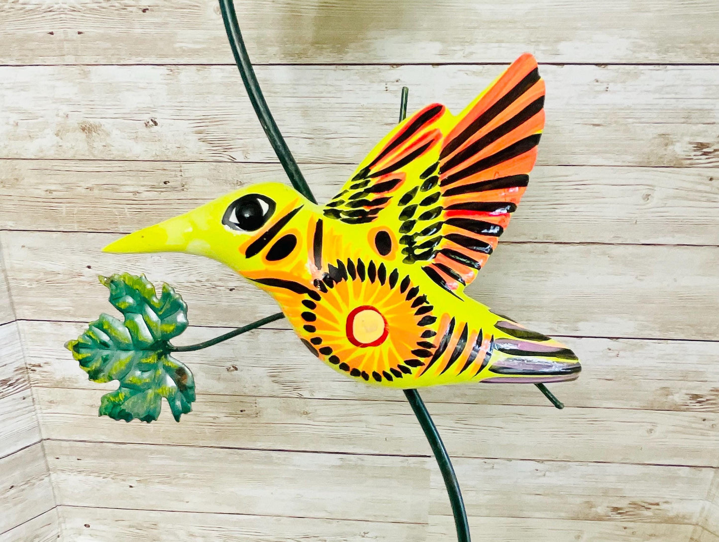 Mexican Exotic Ceramic Hanging Hummingbird Colibri Exótico de Cerámica para Colgar en la Pared