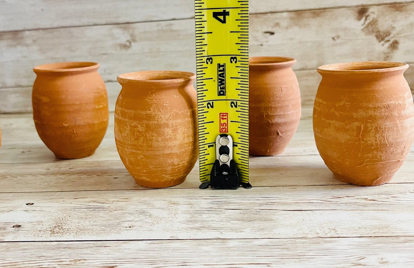 Mini Cantaritos for Tequila Shots or Hot Tea Mini Tequileros Mexicanos 2 1/2 - 3 Inches Tall