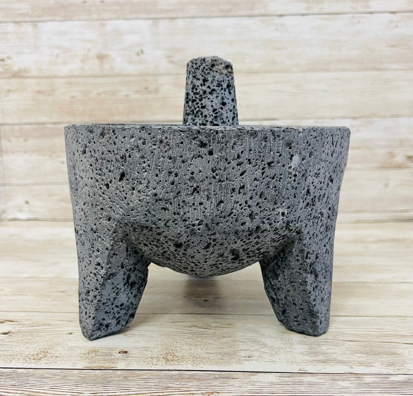 Molcajete/Tejolote Authentic Mexican Mortar & Pestle Made From Lava Rock Molcajete Mexicano de Piedra Volcanica