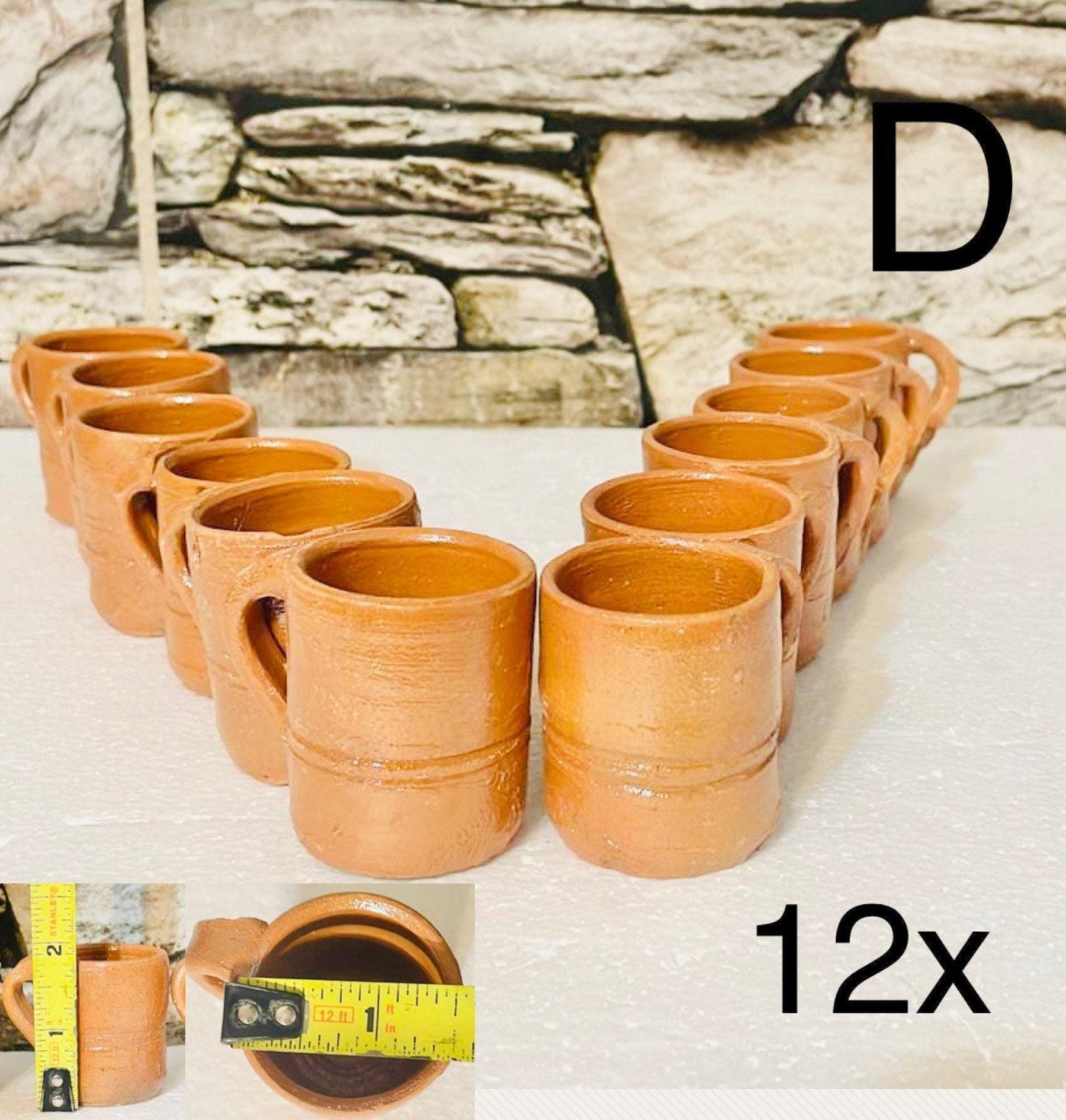 Mini Cantaritos for Tequila Shots or Hot Tea Mini Tequileros Mexicanos