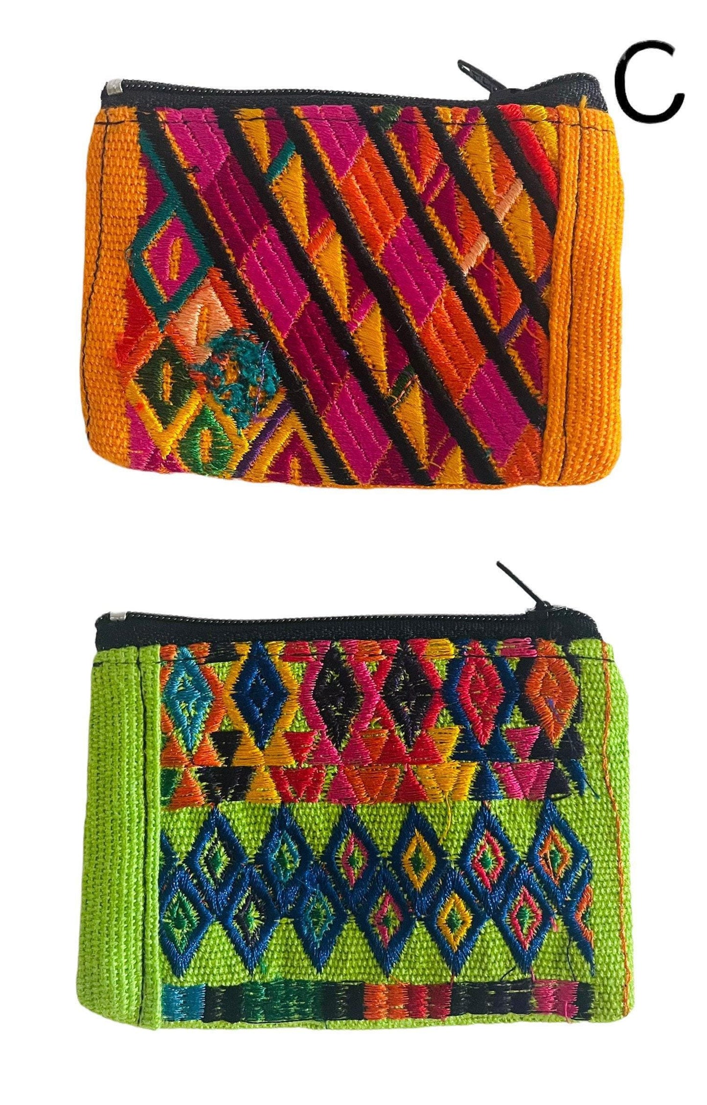 Mexican Embroidered Coin Purses 3x4 inches