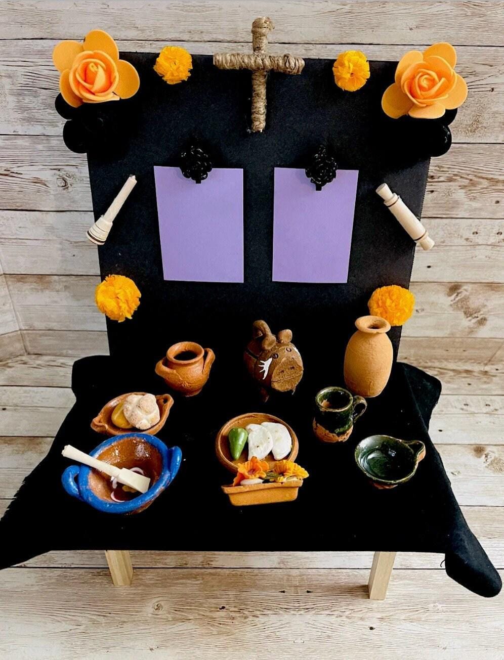 Mesa de Ofrenda para Dia De Los Muertos Day of the Dead Offering Table