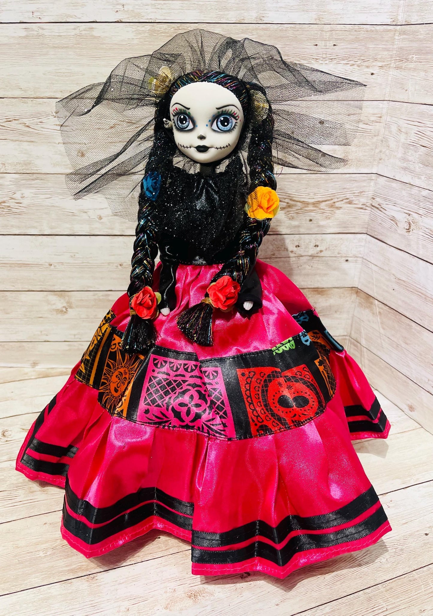 Day of the Dead Frida Kahlo Catrina Doll Catrina de Frida Kahlo Dia de Muertos