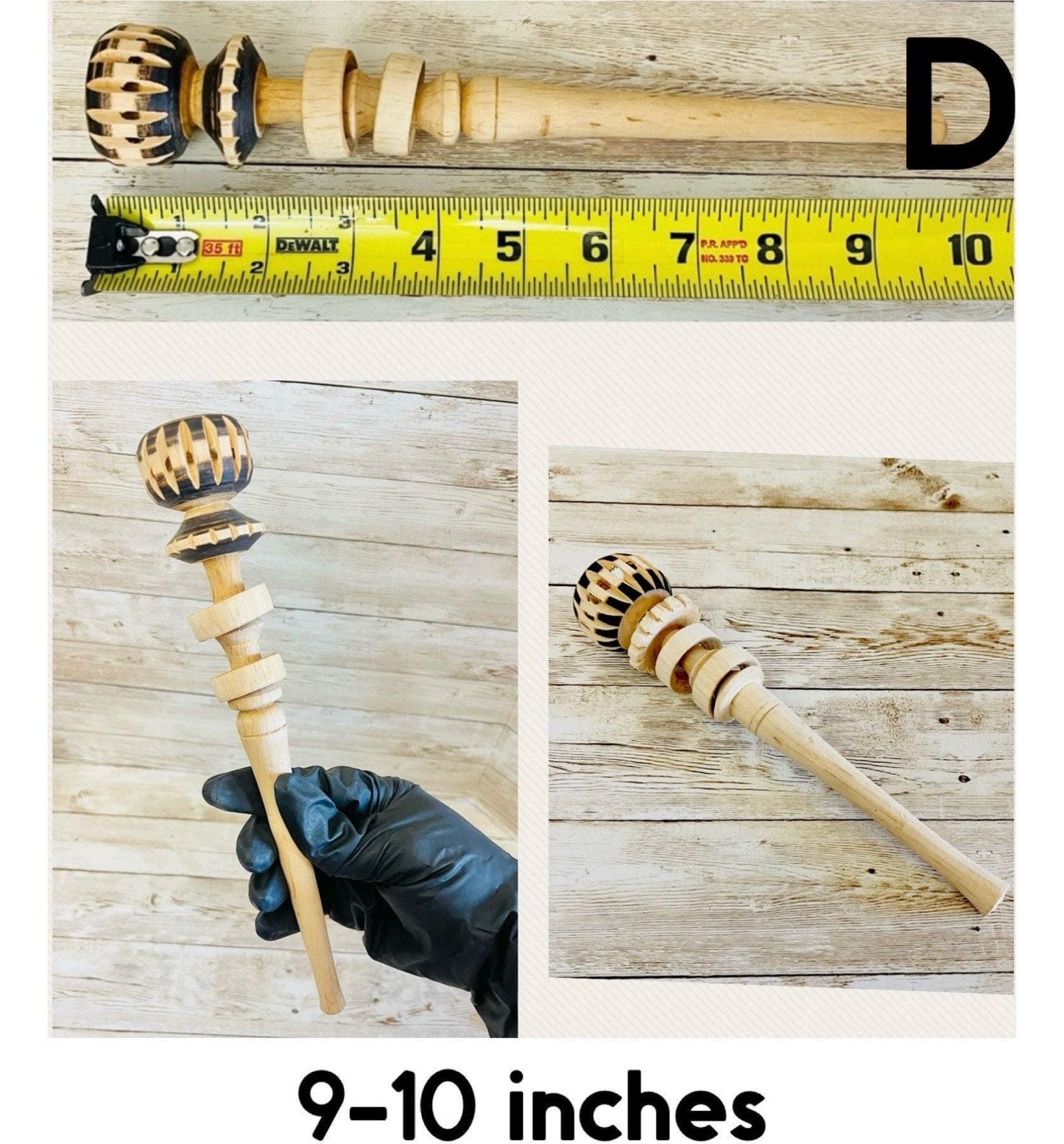 Mexican Wood Molinillo for Hot Chocolate 8. 9 and 13 inches Stirrer Molinillo Mexicano De Madera 8, 9 y 13  pulgadas