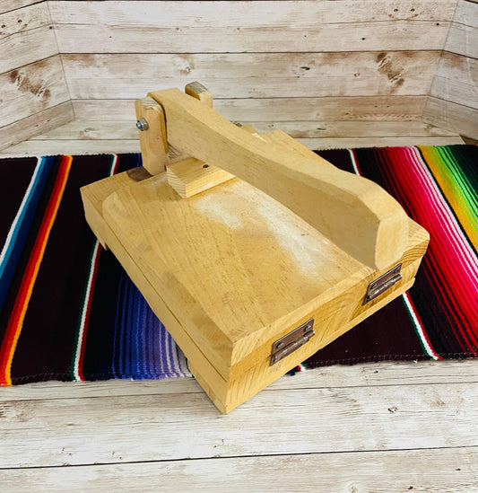 Prensa Mexicana de Madera Grande Para Tortillas Large Tortillas Wood Press-Maker