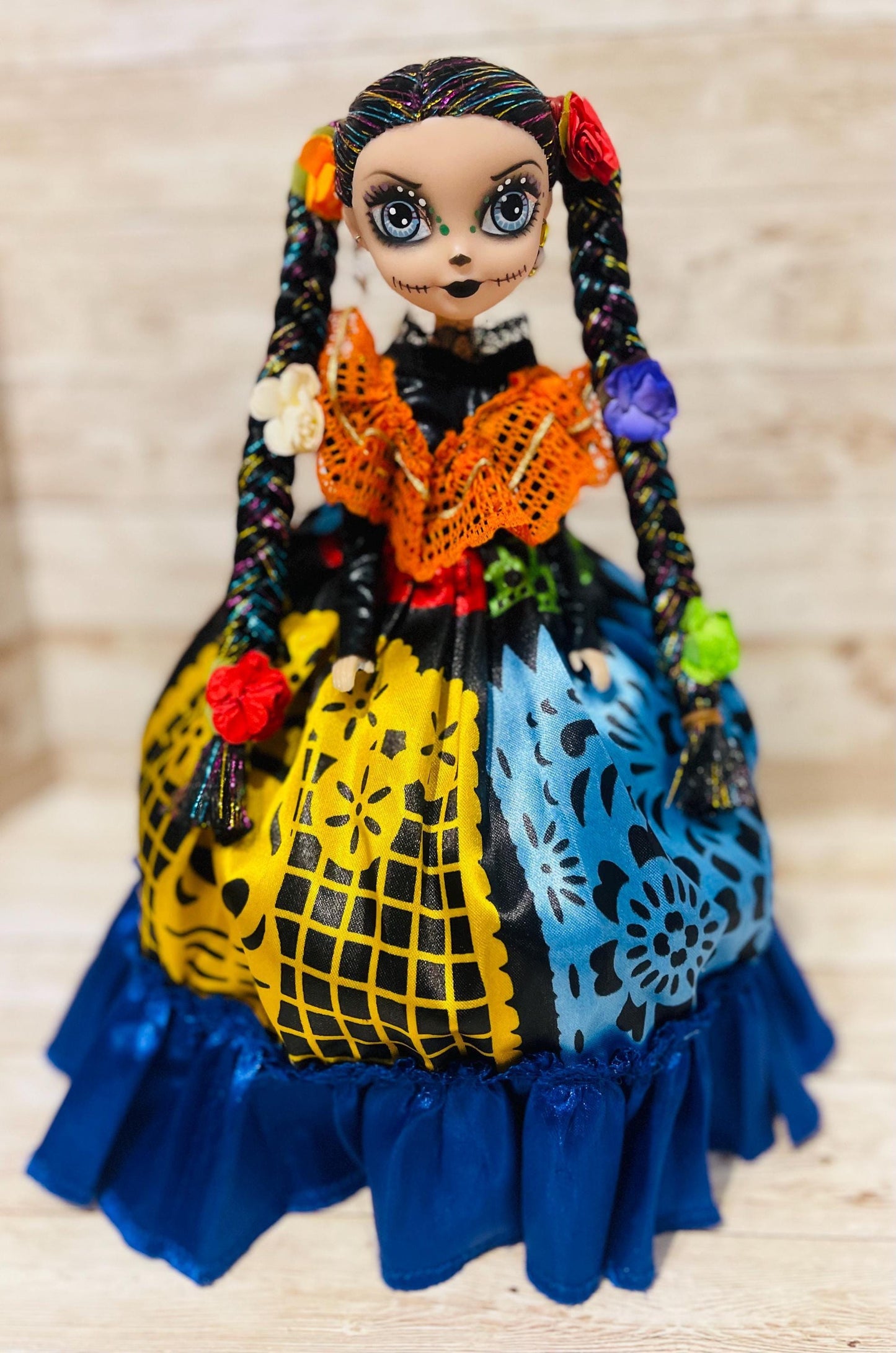 Day of the Dead Frida Kahlo Catrina Doll Catrina de Frida Kahlo Dia de Muertos
