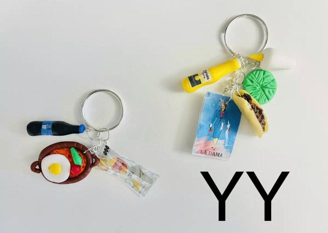 Llaveros de Ofrendas para Dia De Los Muertos Mexican Keychain Charms