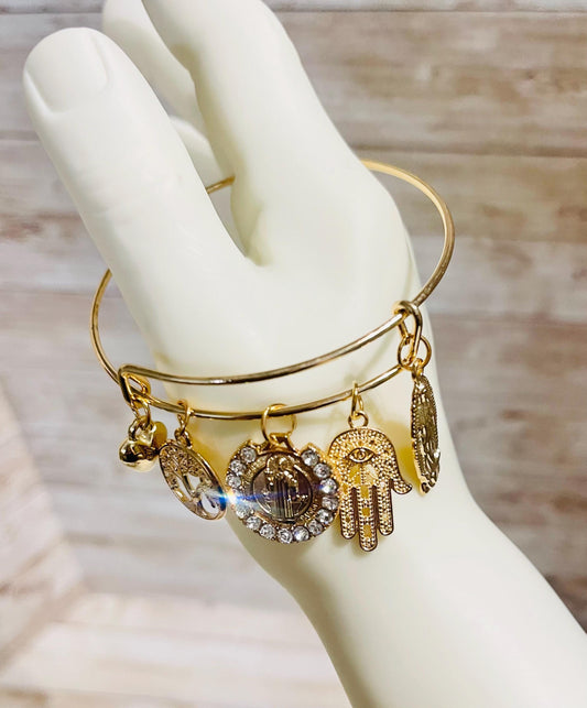 Expandable Protect Charm Hamsa Hand Tree of Life Indie Bracelet Pulseras de Mal de Ojo Arbol de la Vida