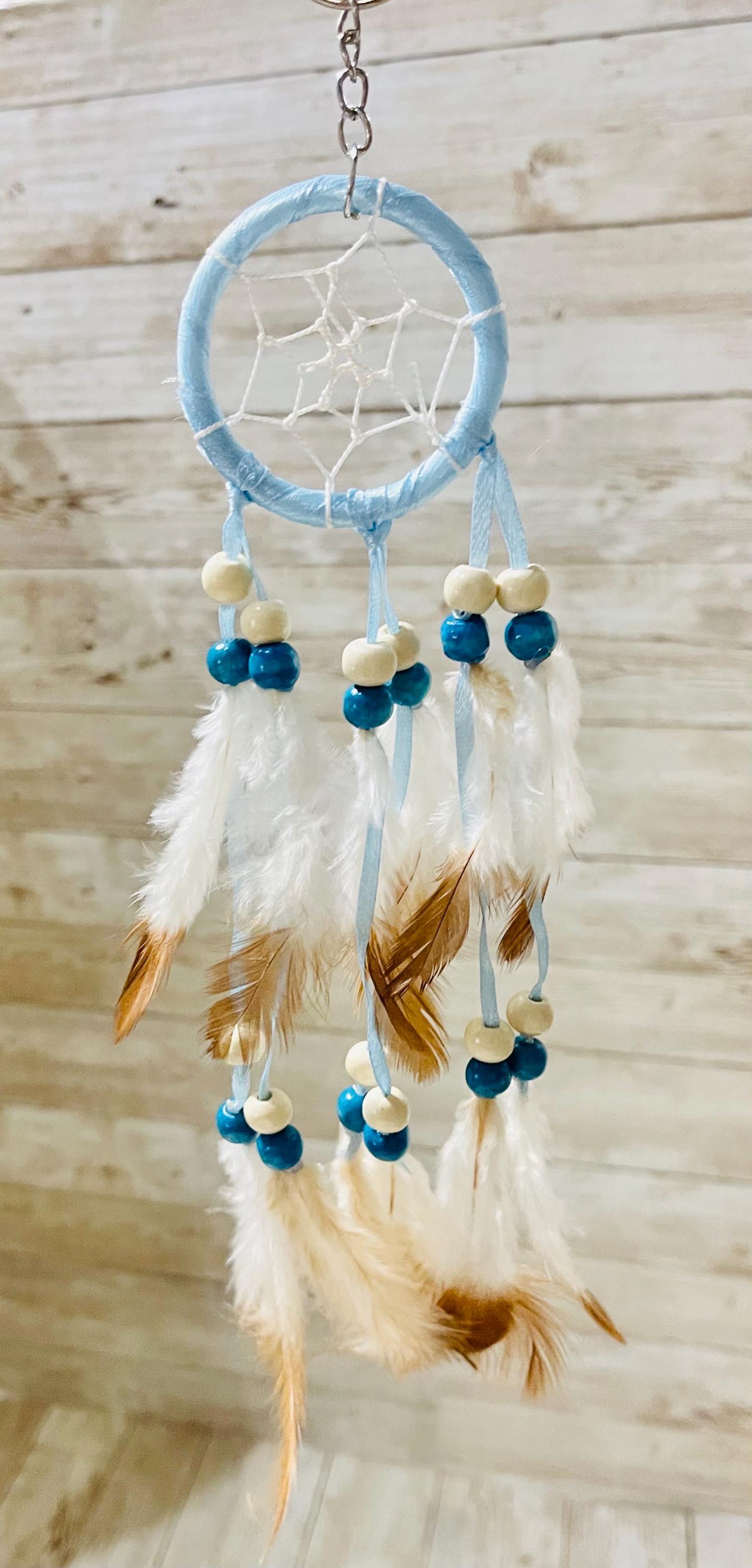 Dreamcatcher with Feathers for Car Visors Wall Hanging Decorations Atrapasueños con Plumas para Carros Decoraciones
