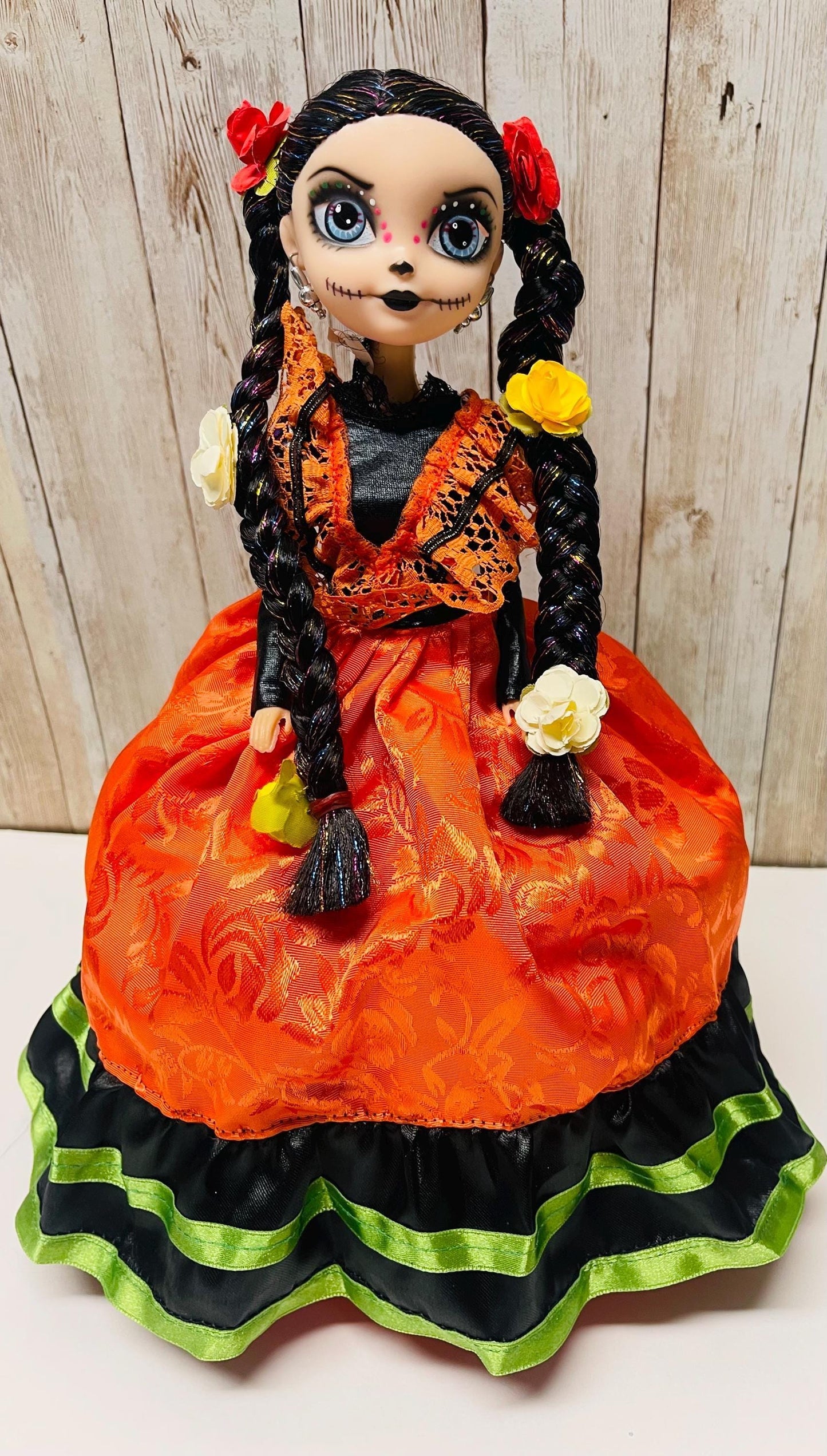 Day of the Dead Frida Kahlo Doll Catrina de Frida Kahlo Dia de Muertos