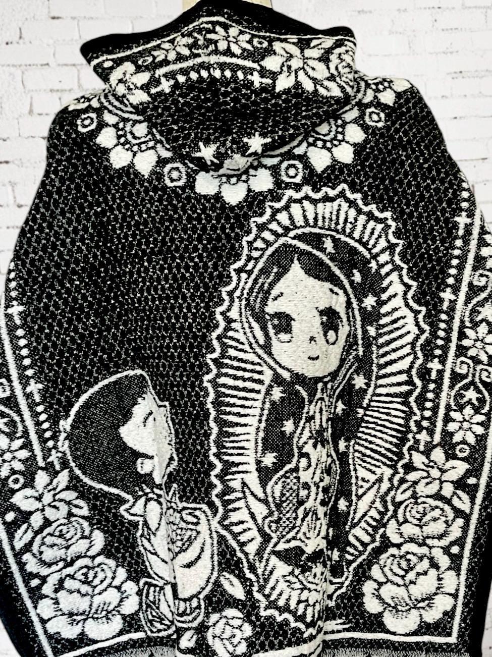 Virgin Mary Mexican Poncho Kids Size Poncho Gavan de la Virgencita Maria de niño/a
