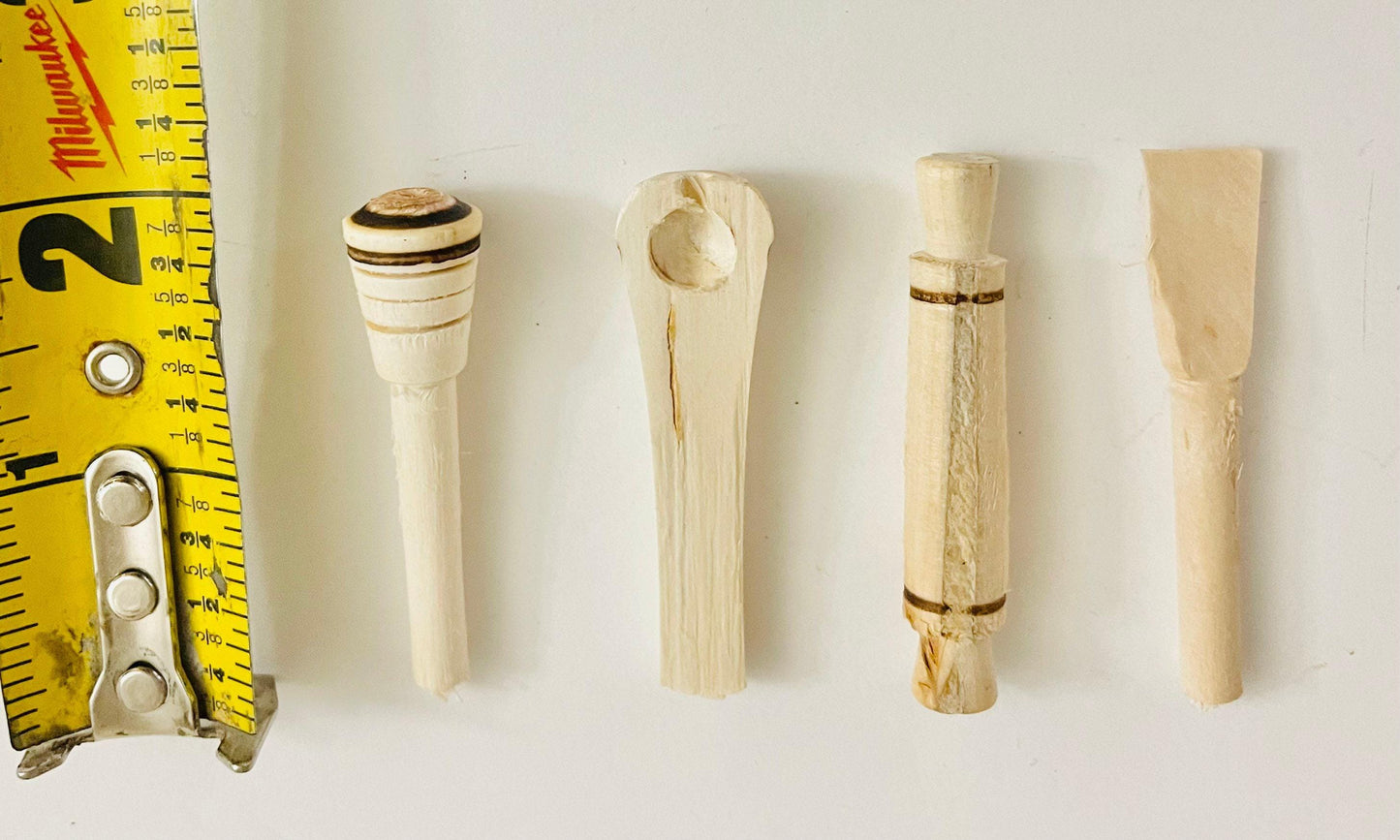 Miniature Utensil 4 Piece Set Mexican Kitchen Utensilios en Miniatura de Madera Mexicanos