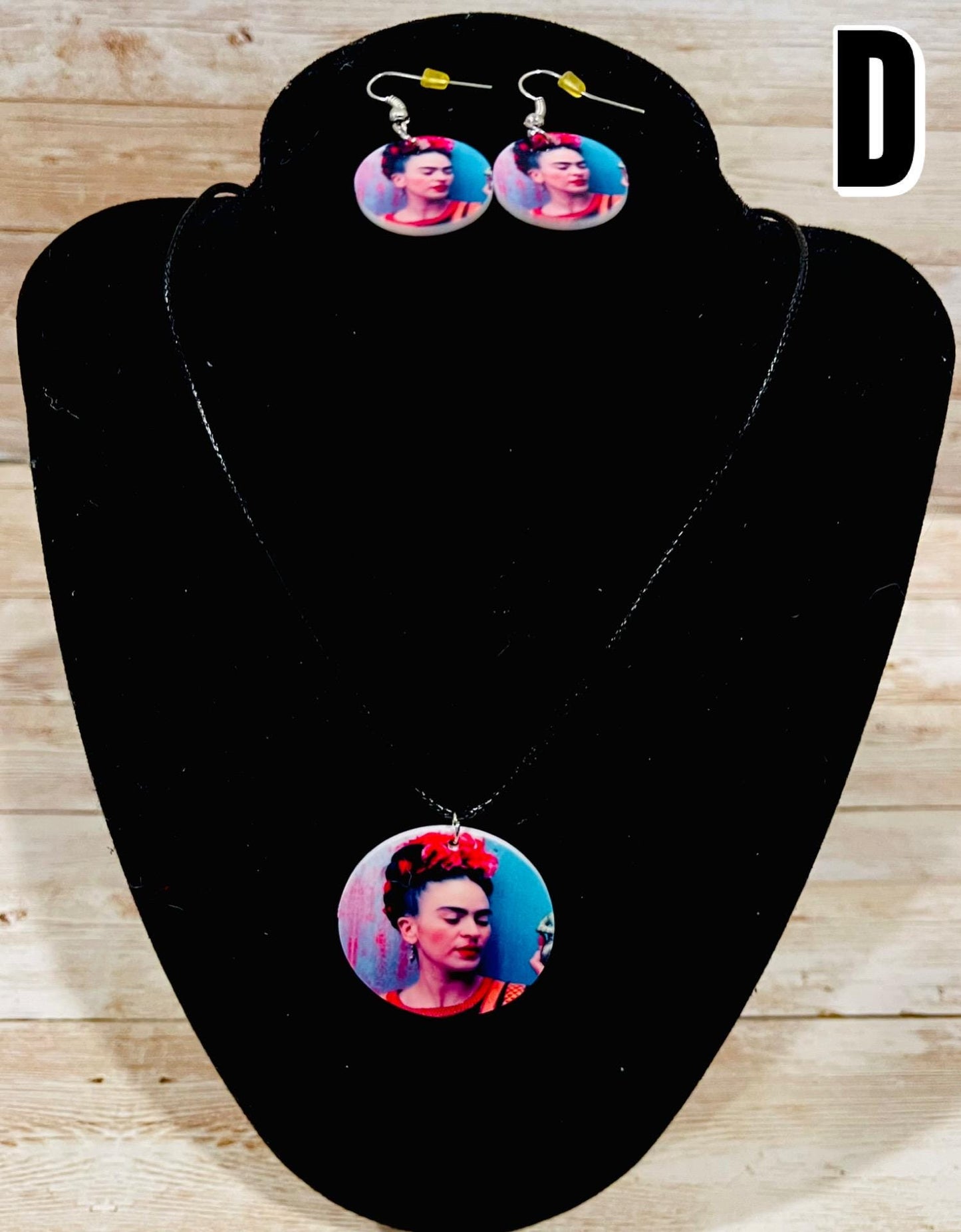 Frida Kahlo Earrings And Necklace Jewelry Set Collar Y Aretes De Frida Kahlo