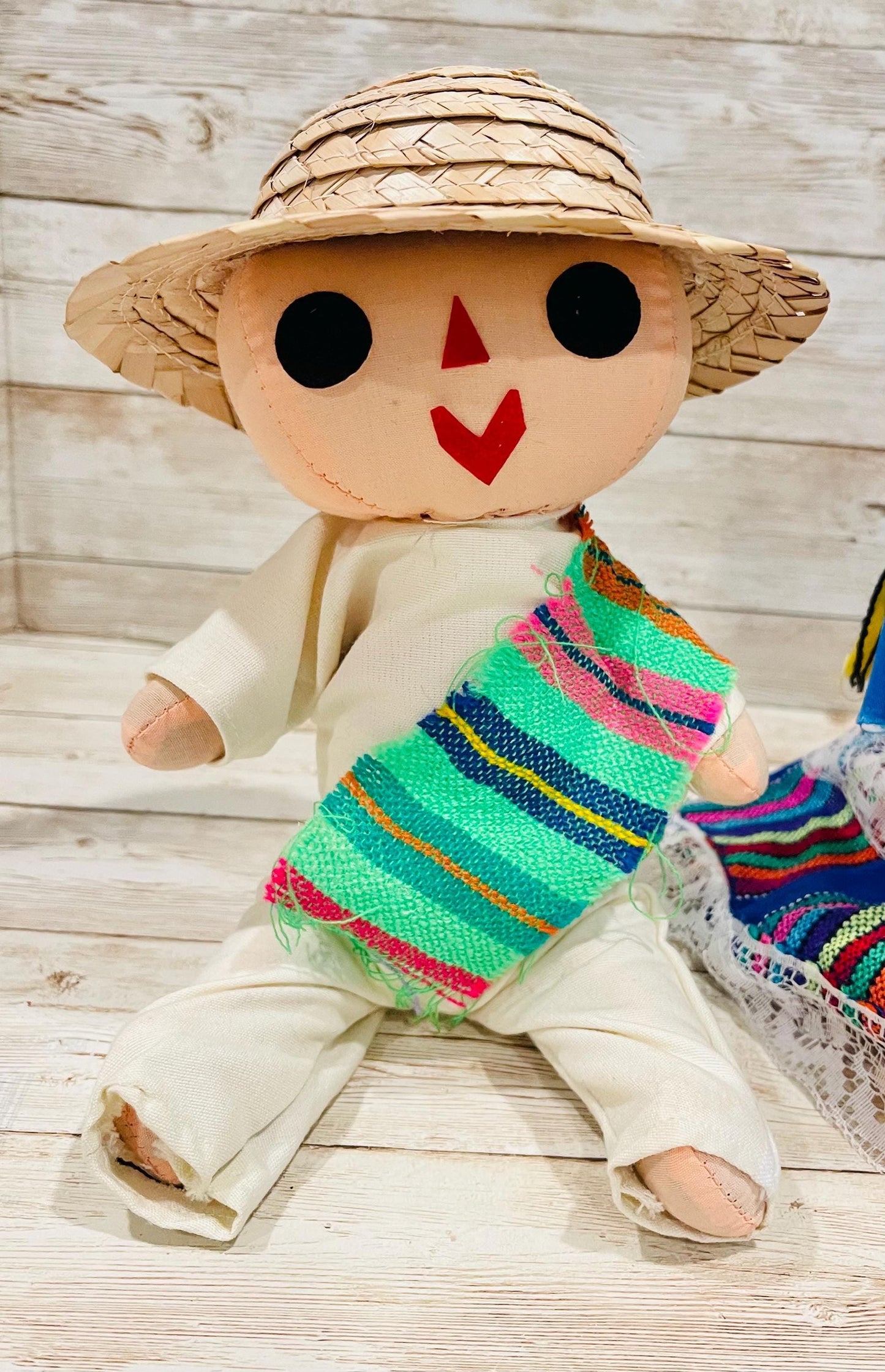 2 Set Rag Mexican Couple Lele Dolls 12 Inches Pareja de Leles Muñecas  Artesanales Mexicanas 12 Pulgadas