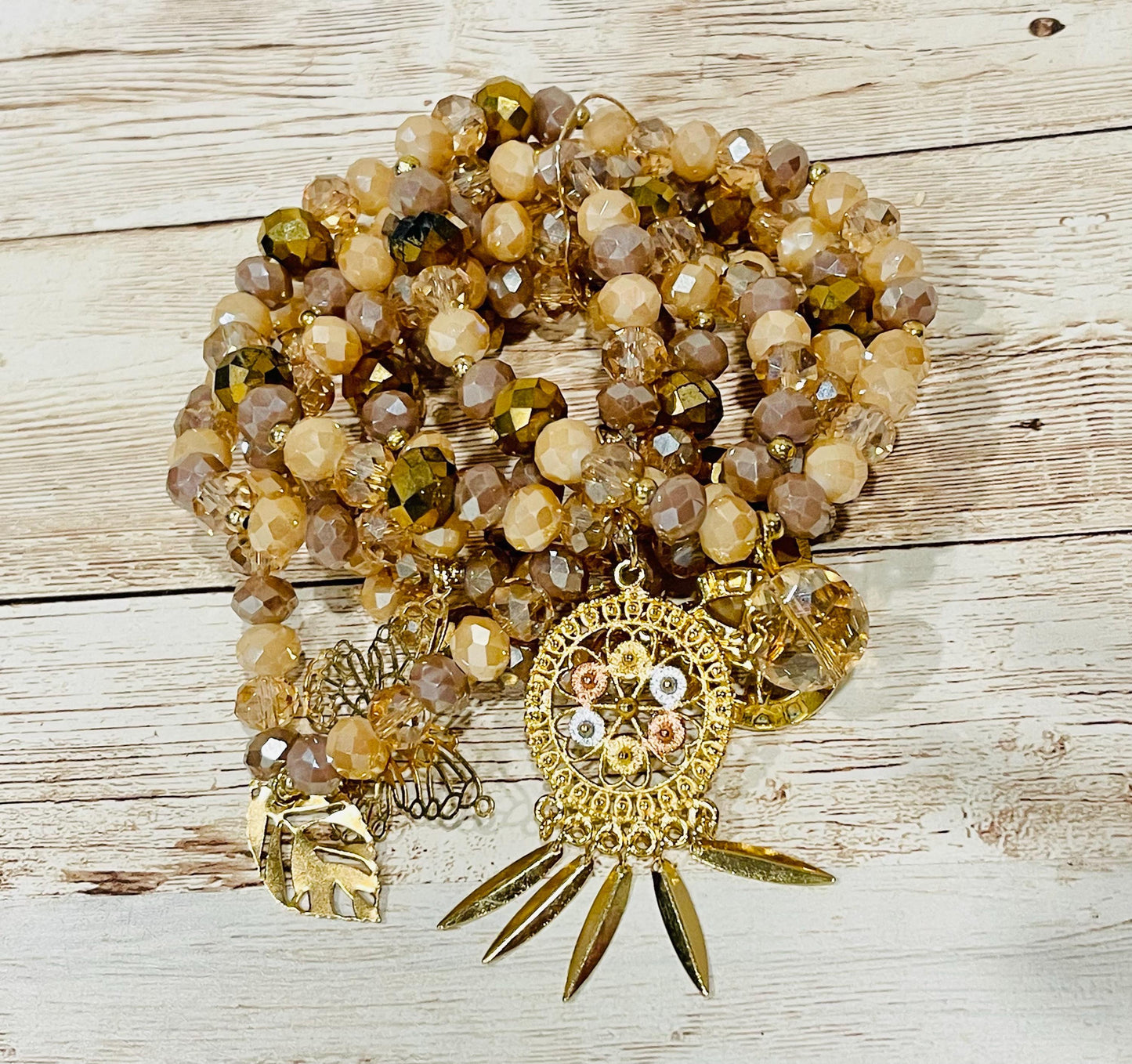 Handmade Mexican Artesanal Bracelets Set of 7 Beaded Bracelets Semanario Artesanal Mexicano 7 Pulseras