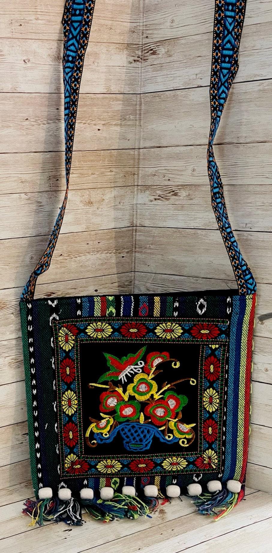 Mexican Artesanal Knitted Bag Bolsa Artesanal Tejida Mexicana