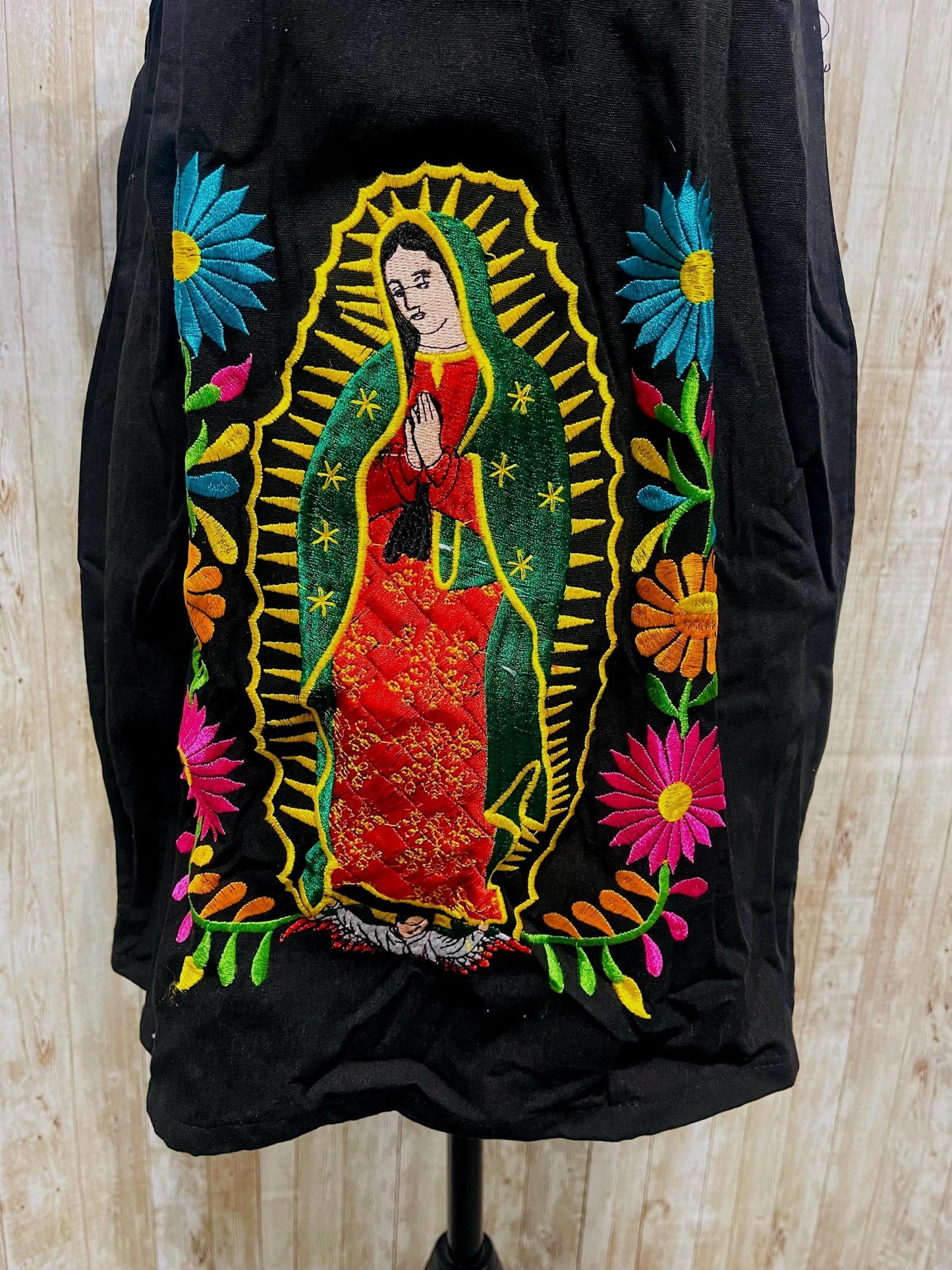 Kids Size Virgin Mary Mexican Embroidered Dress Vestido de Niñas de la Virgen Maria Bordado