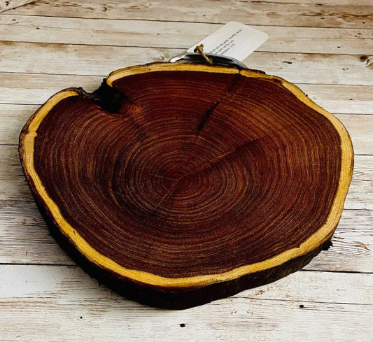 Artisan Handmade Mesquite Wood Board for Cutting Cheese or Charcuterie Board Tabla para Cortar Mexicana