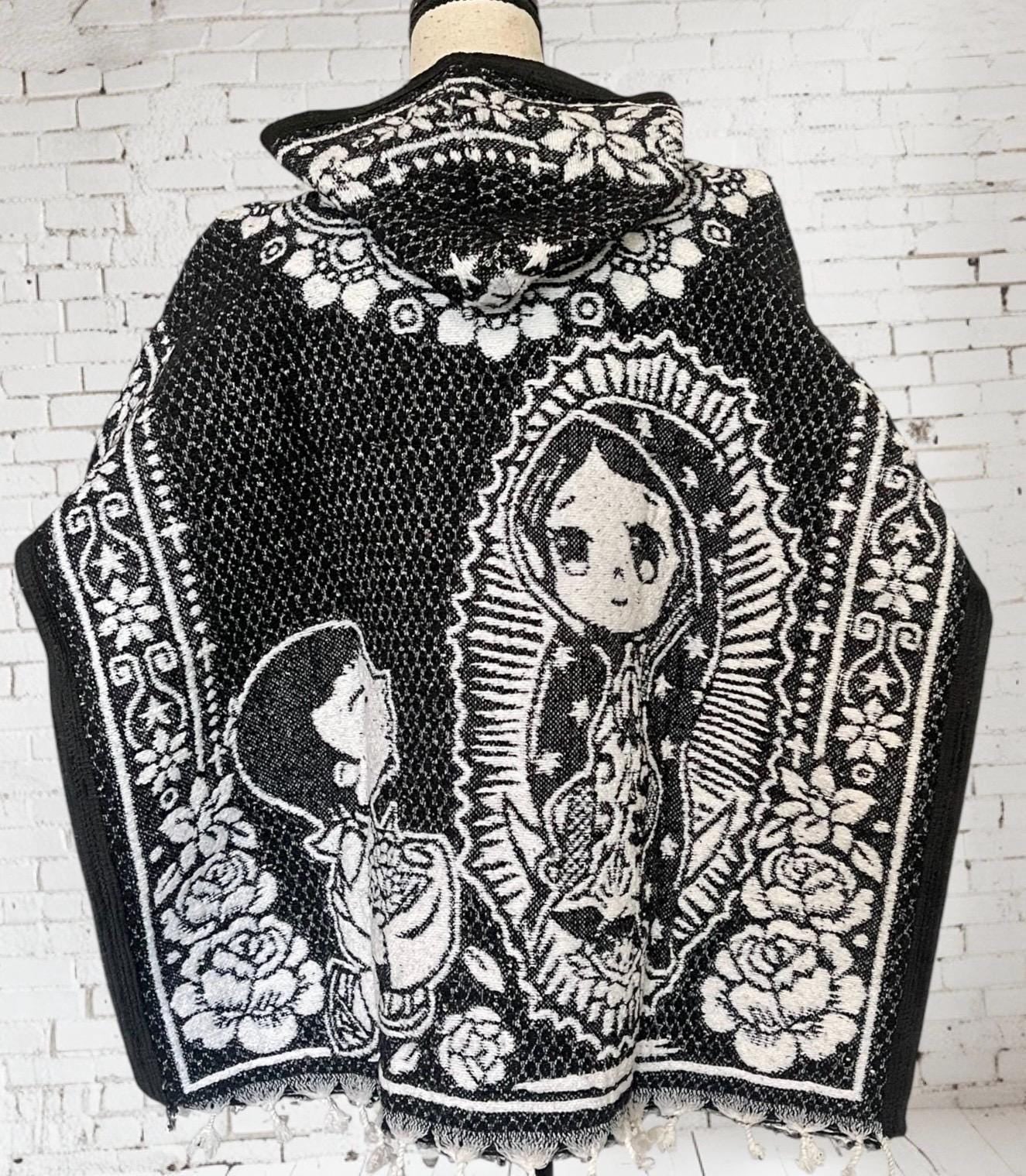 Virgin Mary Mexican Poncho Kids Size Poncho Gavan de la Virgencita Maria de niño/a