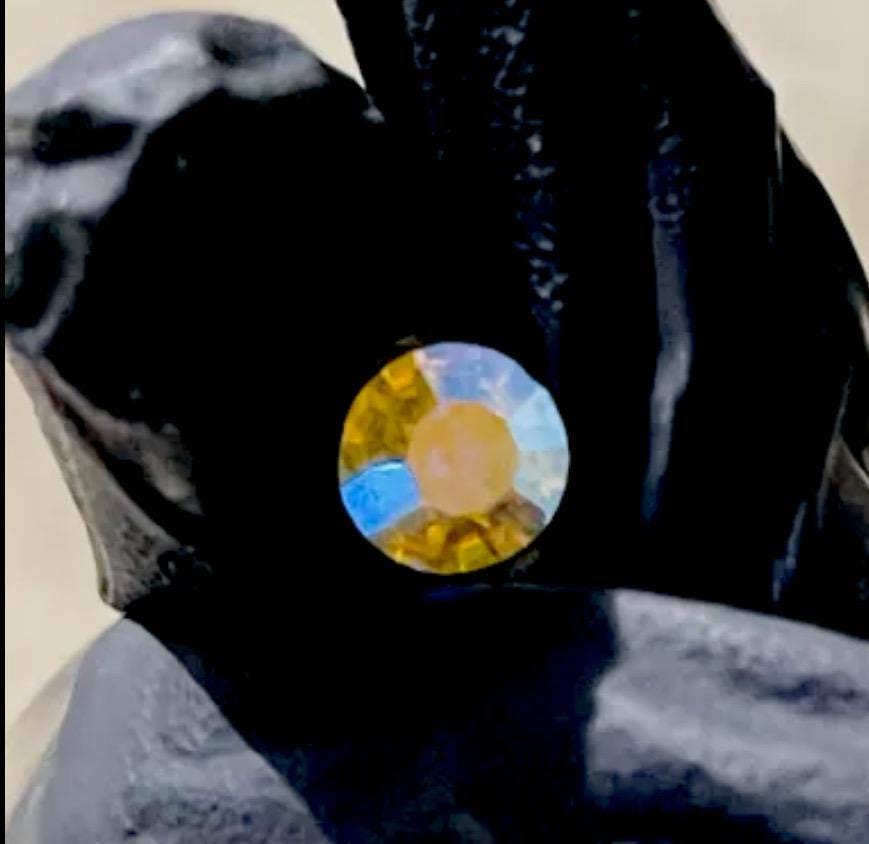 Gemstone Teardrop Shape Crystal Charmed Choket Set With Earrings