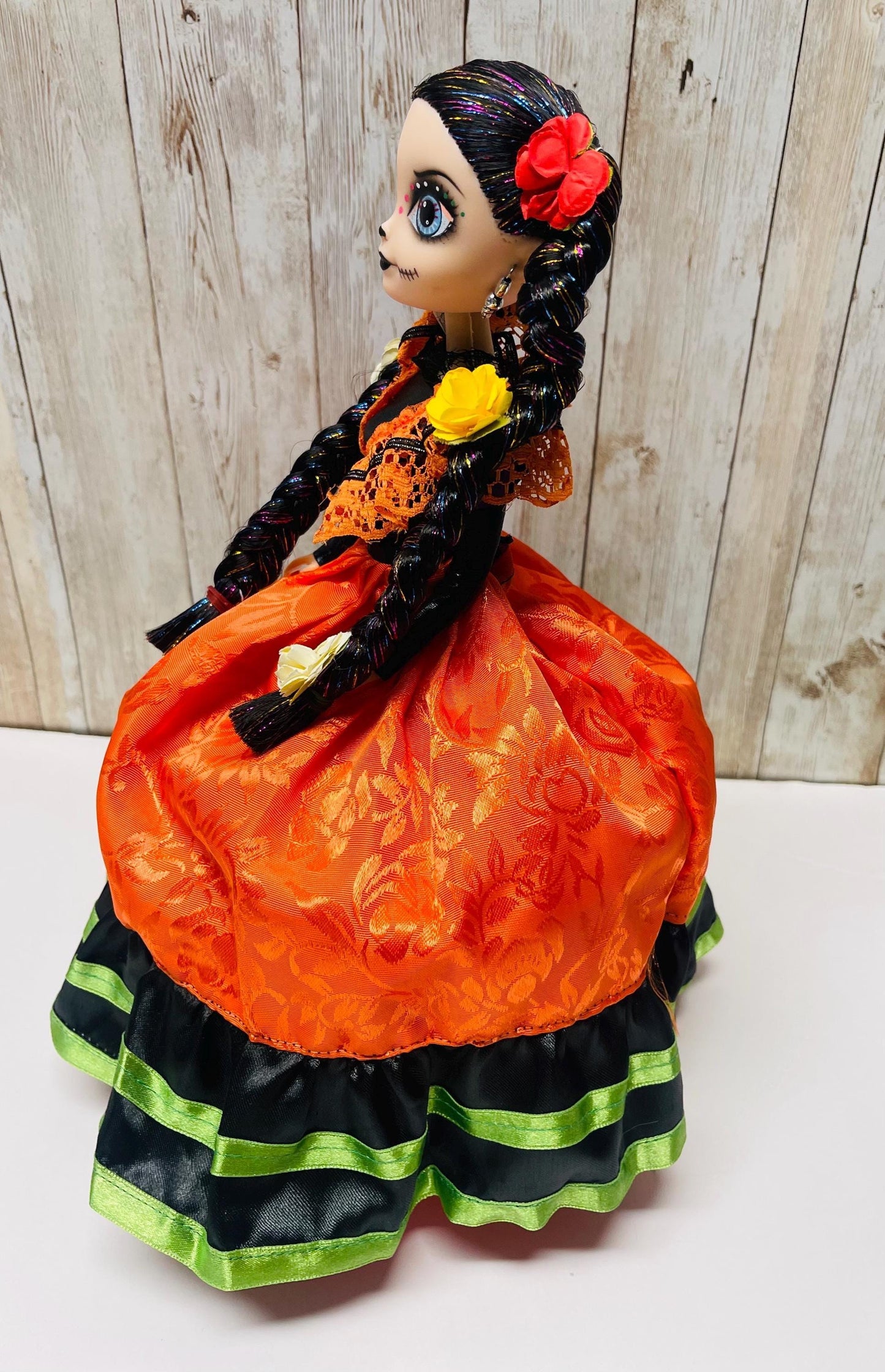 Day of the Dead Frida Kahlo Doll Catrina de Frida Kahlo Dia de Muertos
