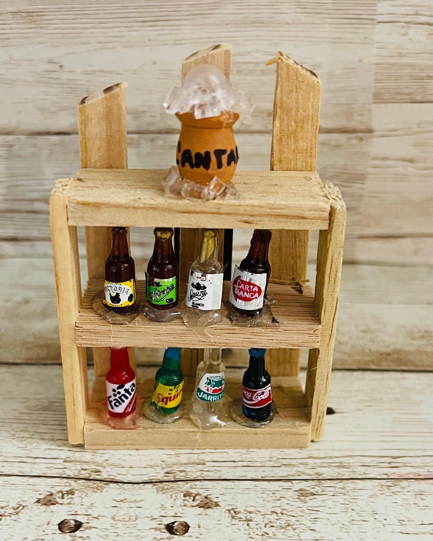 2x Mexican Kitchen Magnet Trasterito with Miniature Accessories 2 Trasteritos de Cocina con Accesorios en Miniatura y Iman