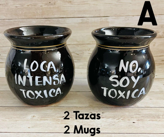 Terra Cota Mexican Mugs Tazas Jarritos De Barro Mexicano Toxica