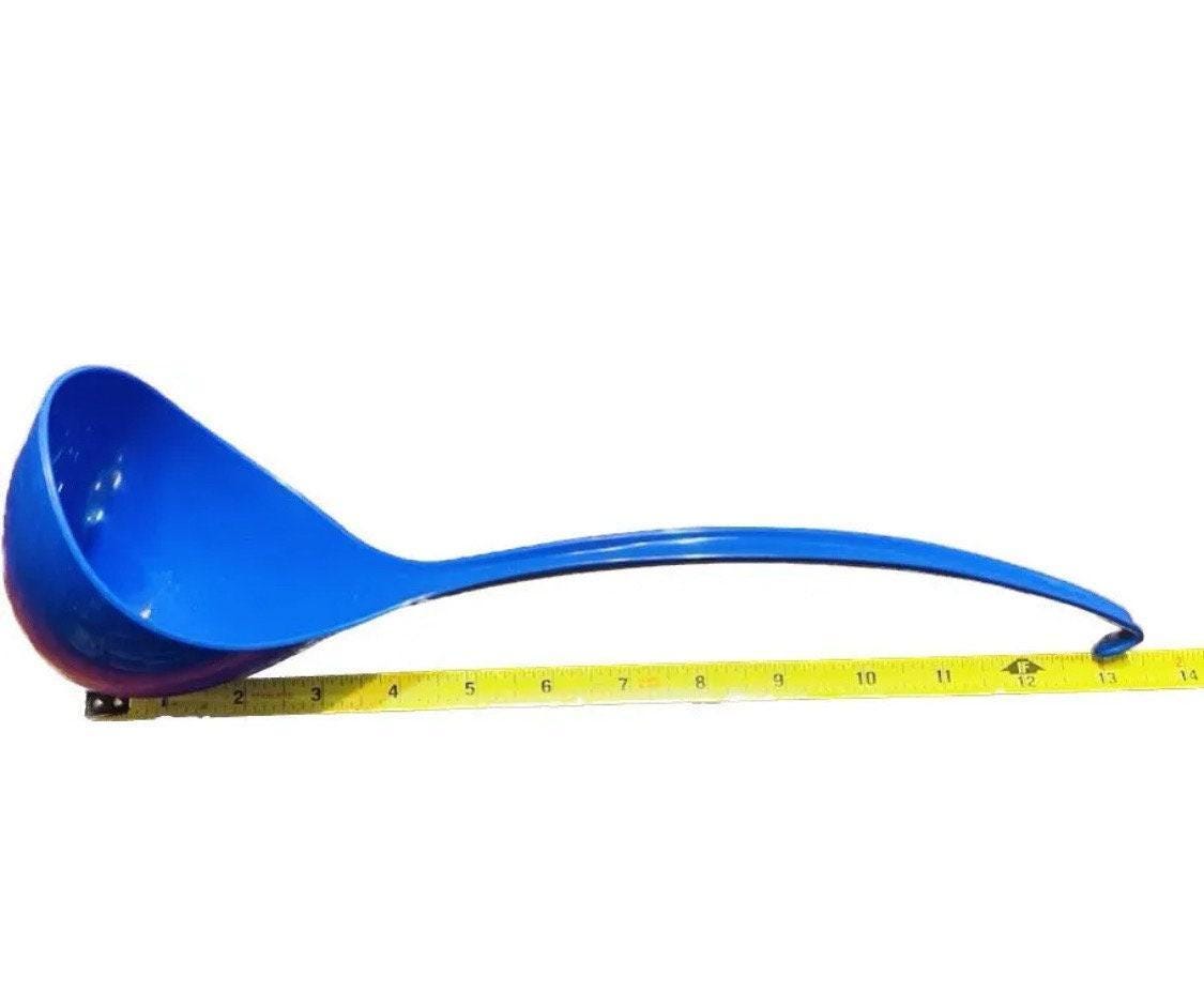 Mexican Plastic Ladle Hooked Handle Spoon for Vitrolero Lemonade Soup Cucharon De Plastici Mexicano para Aguas Frescas Sopa