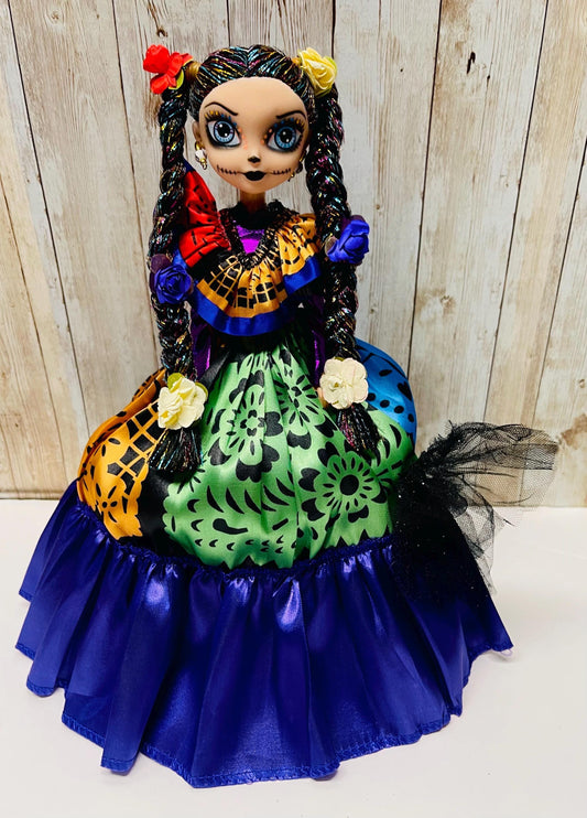Day of the Dead Frida Kahlo Catrina Doll Catrina de Frida Kahlo Dia de Muertos