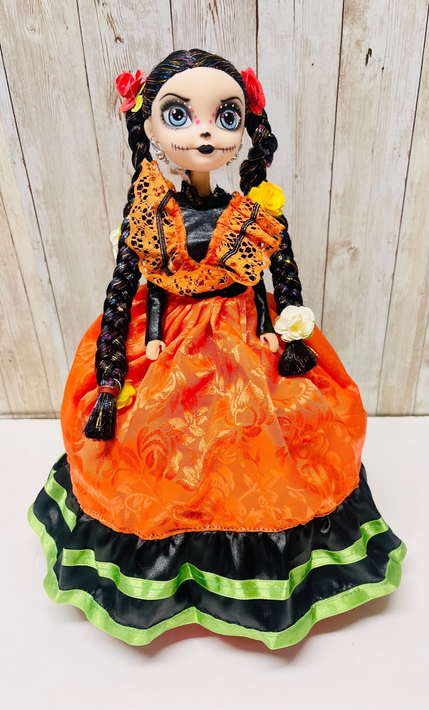 Day of the Dead Frida Kahlo Doll Catrina de Frida Kahlo Dia de Muertos
