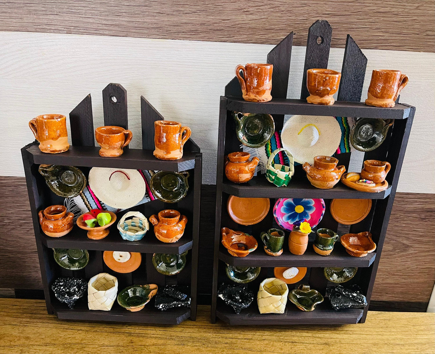 Mexican Kitchen Trasterito with Miniature Accessories Trasterito de Cocina con Accesorios en Miniatura