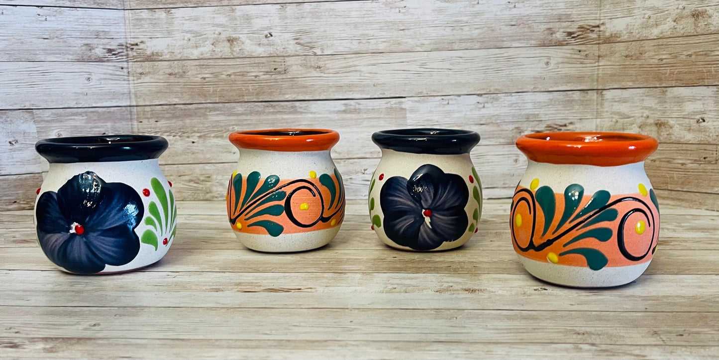 Mexican Pottery Cups Tazas de Barro Mexicanas