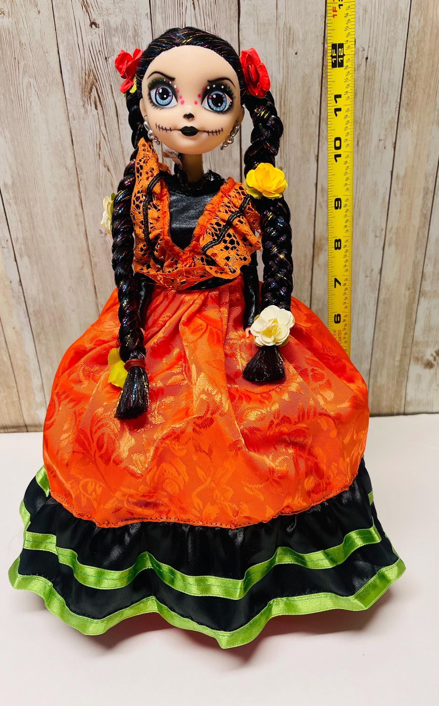 Day of the Dead Frida Kahlo Doll Catrina de Frida Kahlo Dia de Muertos