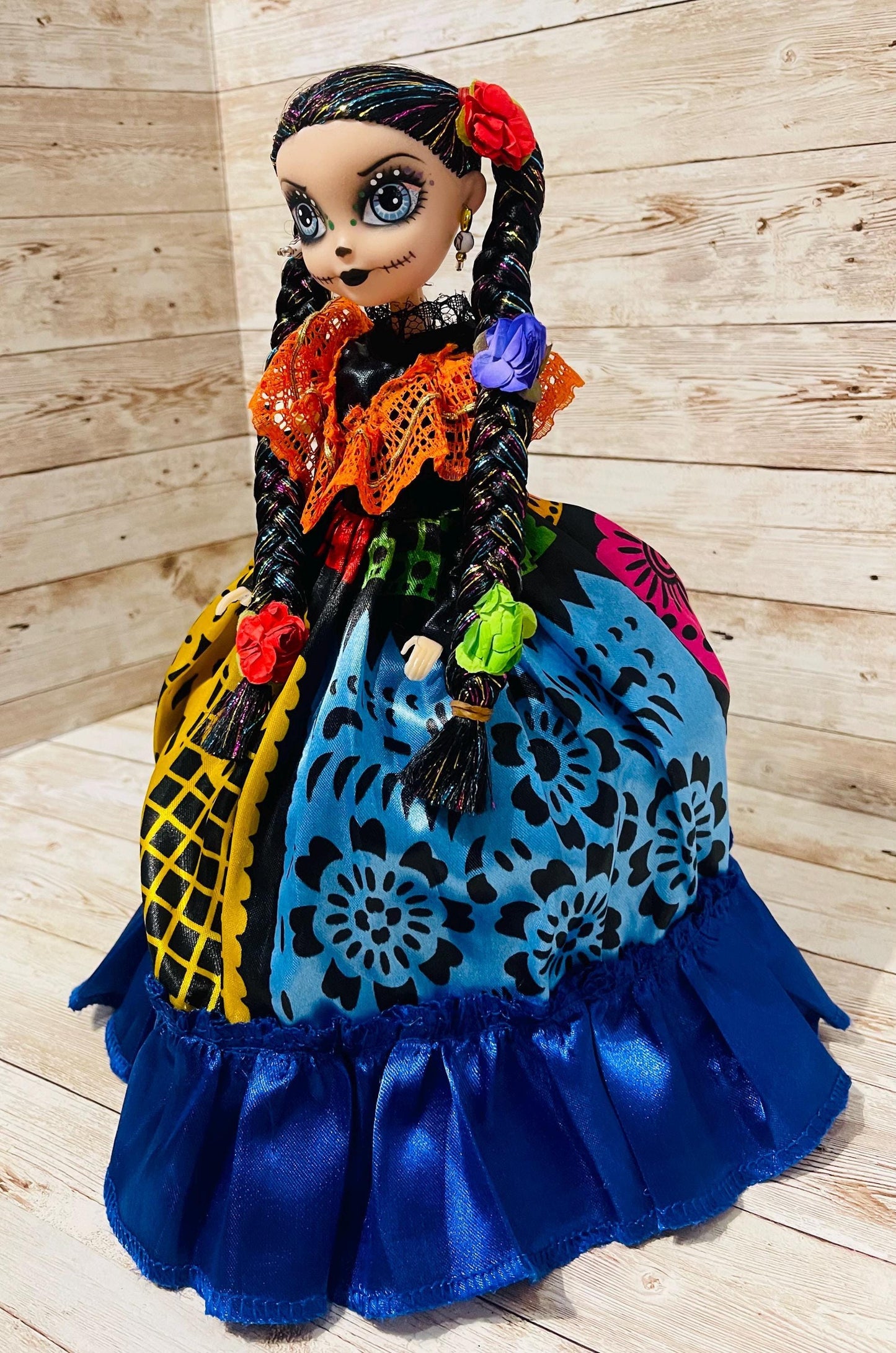 Day of the Dead Frida Kahlo Catrina Doll Catrina de Frida Kahlo Dia de Muertos